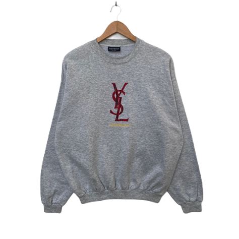 yves saint laurent oversized sweatshirt|yves saint laurent sweatshirt vintage.